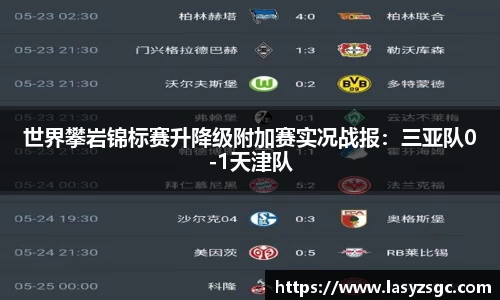 世界攀岩锦标赛升降级附加赛实况战报：三亚队0-1天津队